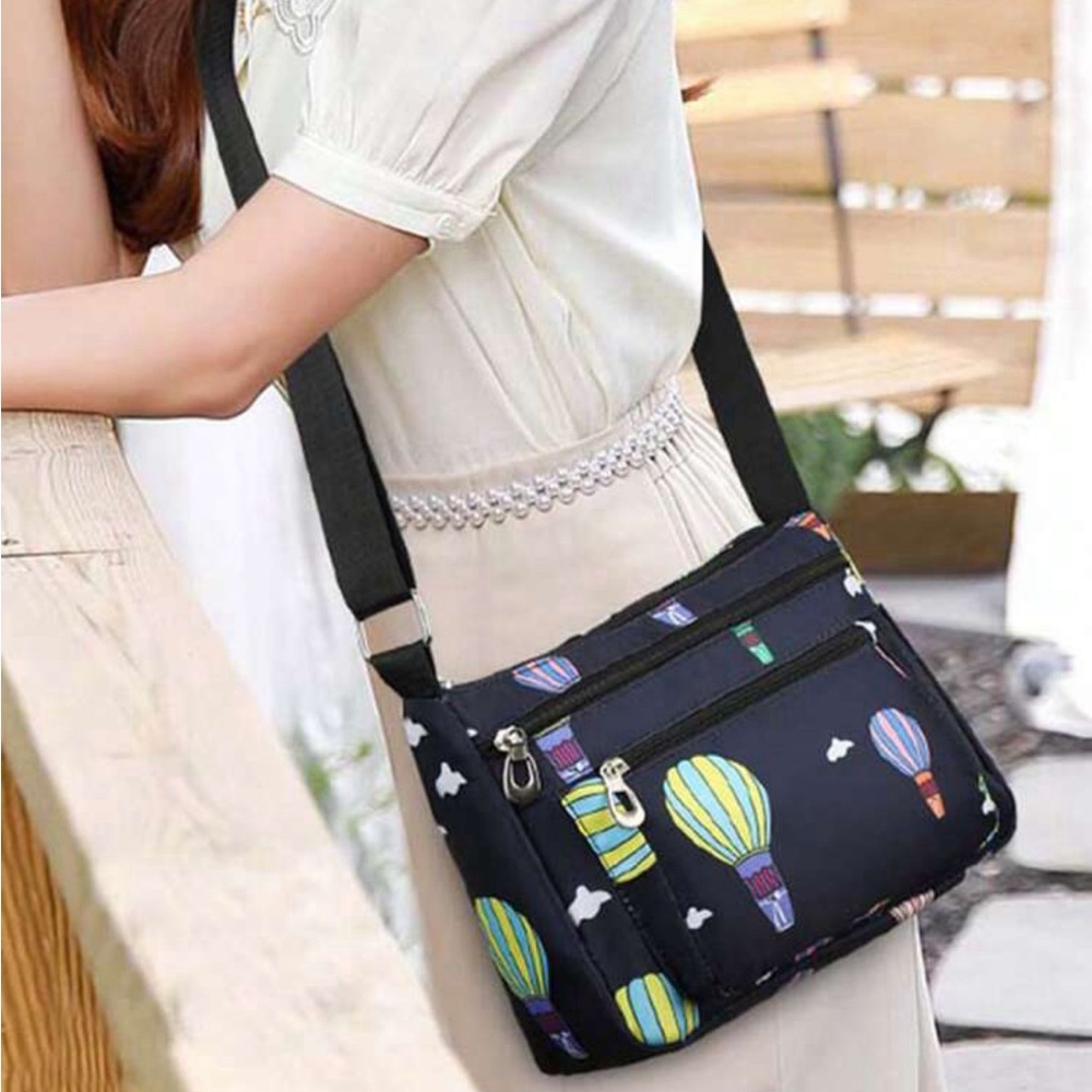 Colorful Balloons Nylon Adjustable Crossbody Bag, NWT - Picture 3 of 6